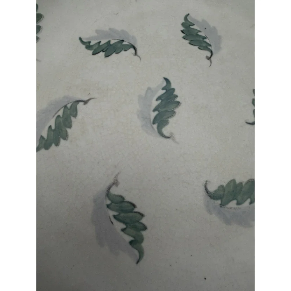 Wedgwood Moonstone Millicent Taplin Falling Leaves Bowl c1930 Art Deco 8.5